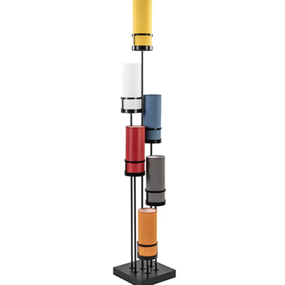 vloerlamp_zwart_l_multico_0.webp Shop Straluma Vloerlamp zwart 6L multicolor rood