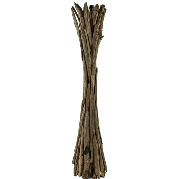 Discount Straluma Vloerlamp/lampvoet Margret hout naturel excl kap