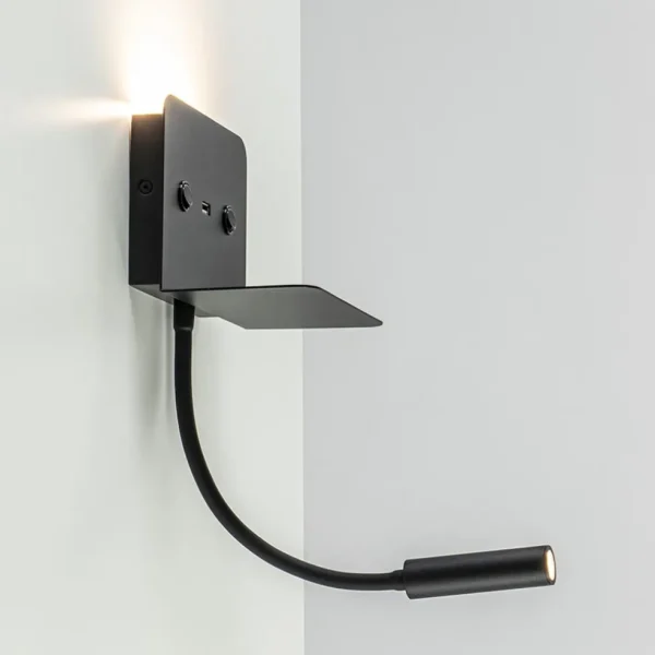 wandlamp_bed_zwart_flex___1.webp Cheap Straluma Wandlamp bed zwart flex + USB charger