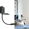 wandlamp_bed_zwart_flex___4.webp Cheap Straluma Wandlamp bed zwart flex + USB charger