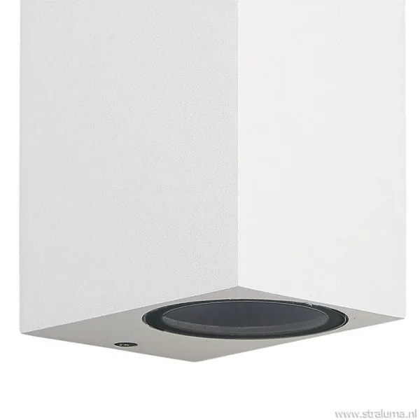 wandlamp_buiten_wit_updow_1.webp New Straluma Wandlamp buiten wit up+down IP54