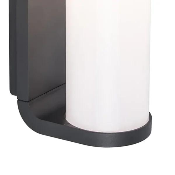Clearance Straluma Wandlamp cilinder buiten grijs IP44 inclusief LED