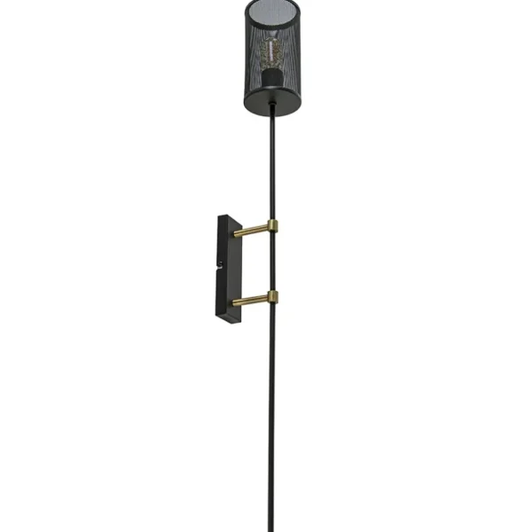 wandlamp_cilinder_zwartgo_0.webp Clearance Straluma Wandlamp cilinder zwart/goud XL