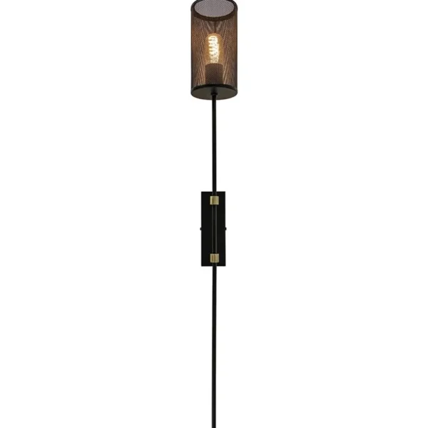 wandlamp_cilinder_zwartgo_2.webp Clearance Straluma Wandlamp cilinder zwart/goud XL