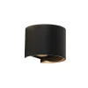 wandlamp_davos_afgerond_z_1.webp Best Sale Straluma Wandlamp Davos afgerond zwart IP54 2700k