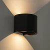 wandlamp_davos_afgerond_z_4.webp Best Sale Straluma Wandlamp Davos afgerond zwart IP54 2700k
