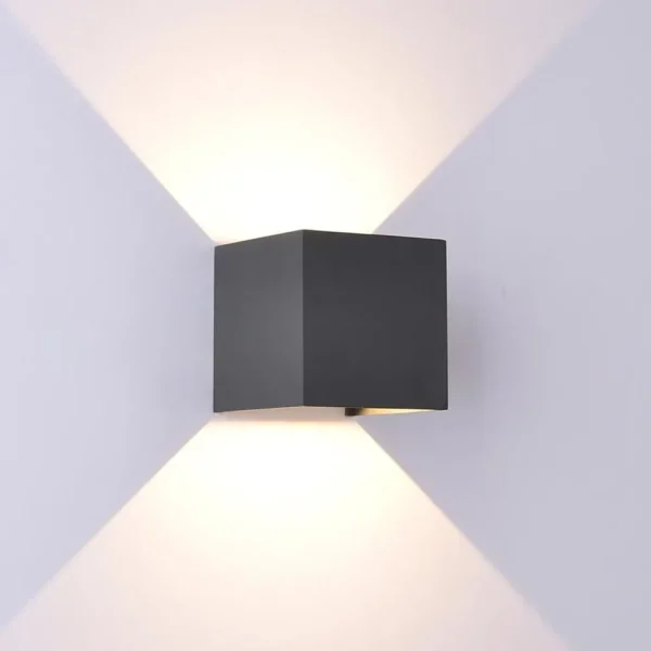 wandlamp_davos_kubus_zwar_4.webp New Straluma Wandlamp Davos kubus zwart IP54 2700k