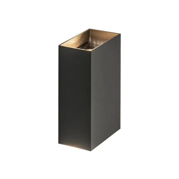 wandlamp_eros_rechthoek_z_1.webp Clearance Straluma Wandlamp Eros rechthoek zwart 2xgu10