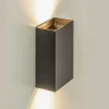 wandlamp_eros_rechthoek_z_4.webp Clearance Straluma Wandlamp Eros rechthoek zwart 2xgu10