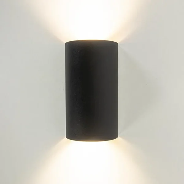 Hot Straluma Wandlamp Hera afgerond zwart/matgoud 2xgu10