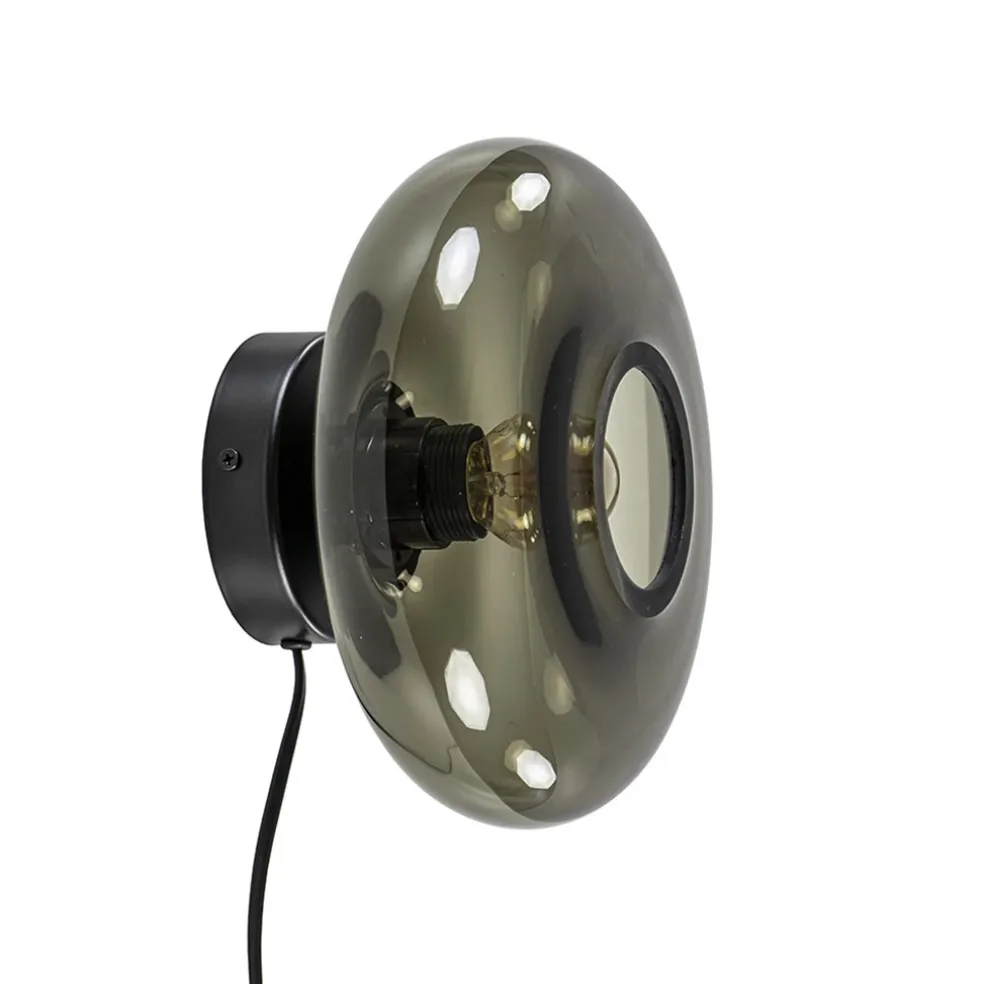 wandlamp_hoseki_zwart__sm_0.webp Cheap Straluma Wandlamp Hoseki zwart + smoke glas