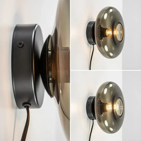 wandlamp_hoseki_zwart__sm_3.webp Cheap Straluma Wandlamp Hoseki zwart + smoke glas