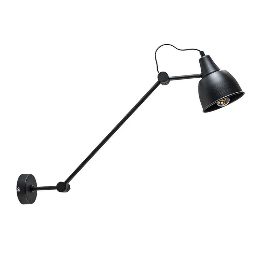 wandlamp_industrieel_vers_0.webp Sale Straluma Wandlamp industrieel verstelbare arm zwart