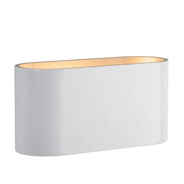 wandlamp_klein_ovaal_wit_1.webp Online Straluma Wandlamp klein ovaal wit