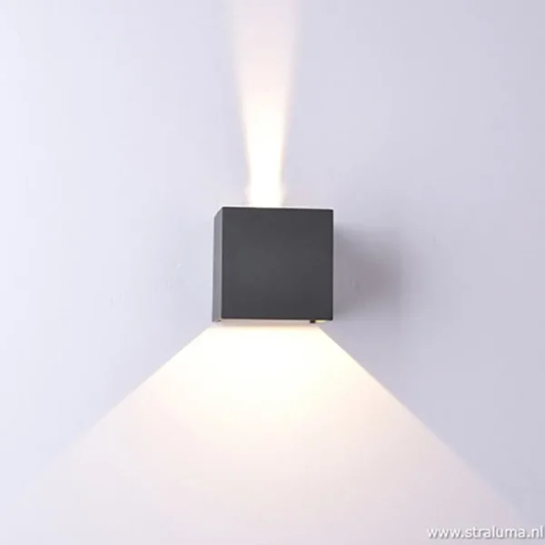 wandlamp_kubus_buiten_ant_2.webp Online Straluma Wandlamp kubus buiten antraciet IP54