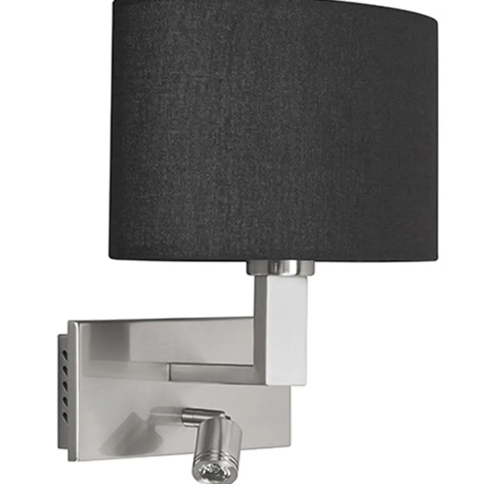 wandlamp_new_oval_kap_zwa_0.webp Discount Straluma Wandlamp New Oval kap zwart led