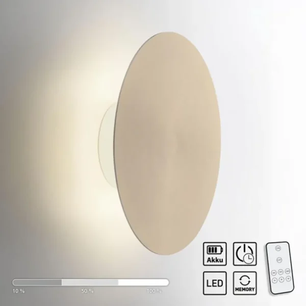 wandlamp_op_accu_goud_sta_1.webp Cheap Straluma Wandlamp op accu goud 3-standen dimbaar