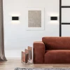 Online Straluma Wandlamp ovaal zwart/zilver g9