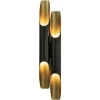 Best Straluma Wandlamp Pipes 48cm zwart/matgoud