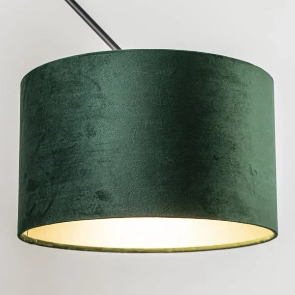 wandlamp_prestige_chic_zw_2.webp Flash Sale Straluma Wandlamp Prestige Chic zwart/kap groen