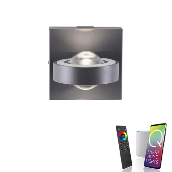 wandlamp_qmia_smart_antra_1.webp Cheap Straluma Wandlamp Q-Mia smart antraciet rgbw