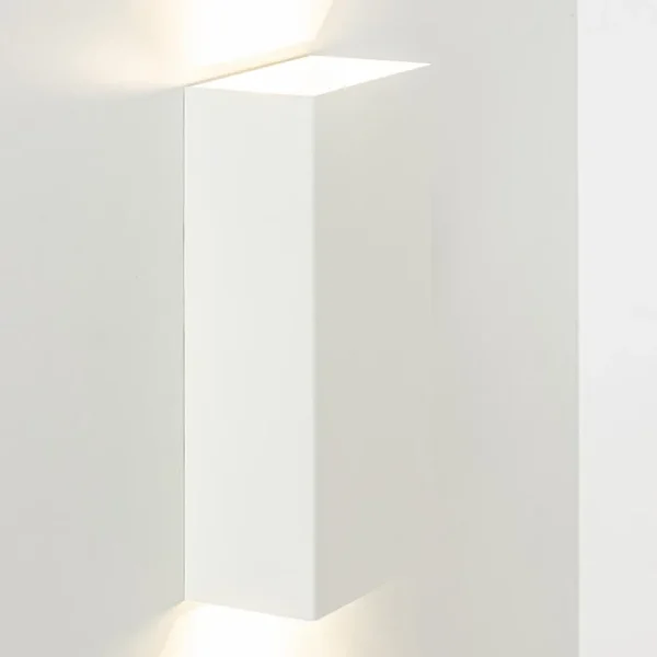 wandlamp_rechthoek_wit_up_1.webp Sale Straluma Wandlamp rechthoek wit up+down GU10