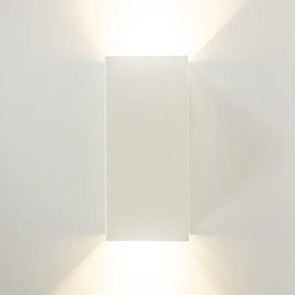 wandlamp_rechthoek_wit_up_2.webp Sale Straluma Wandlamp rechthoek wit up+down GU10