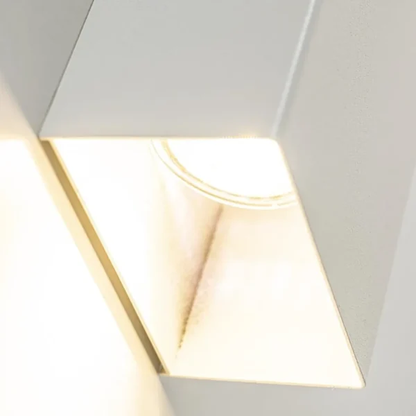 wandlamp_rechthoek_wit_up_3.webp Sale Straluma Wandlamp rechthoek wit up+down GU10