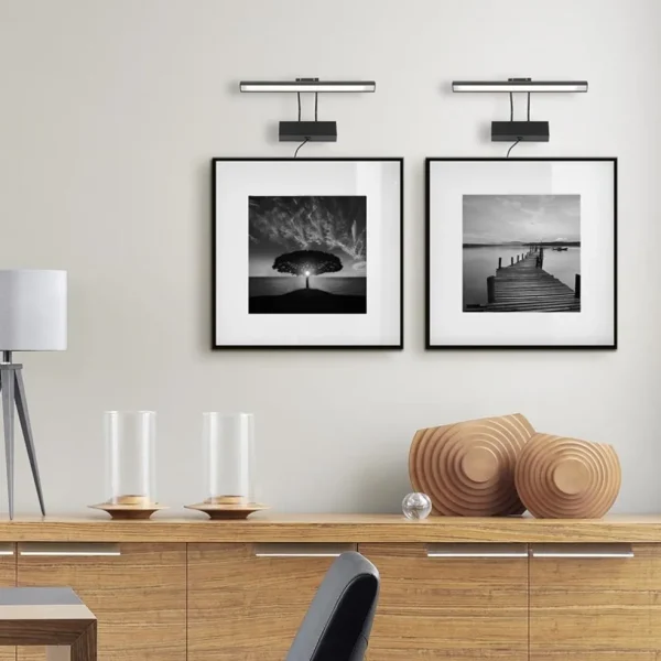 Discount Straluma Wandlamp schilderij zwart inclusief dimbaar LED