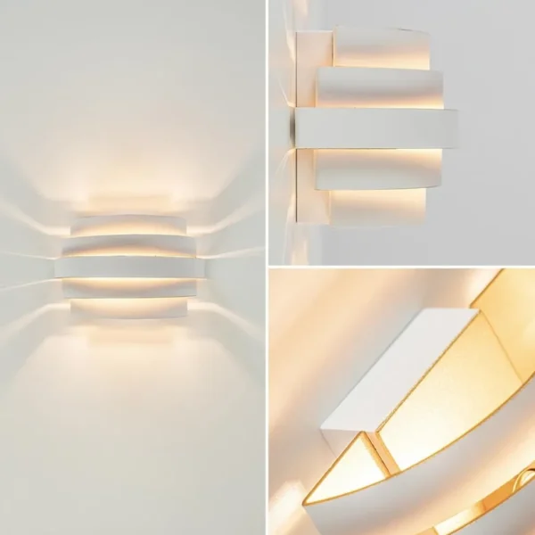 wandlamp_scudo_klein_witg_3.webp Store Straluma Wandlamp Scudo klein wit/goud