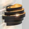 wandlamp_scudo_zwartgoud__1.webp Store Straluma Wandlamp Scudo zwart/goud 25cm