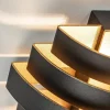 wandlamp_scudo_zwartgoud__2-1.webp Sale Straluma Wandlamp Scudo zwart/goud 20cm