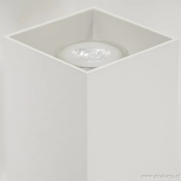 wandlamp_wit_rechthoek_up_3.webp Shop Straluma Wandlamp wit rechthoek up+down gu10