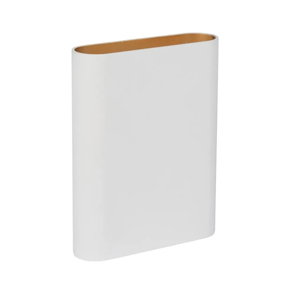 Online Straluma Wandlamp wit/goud ovaal dimbaar