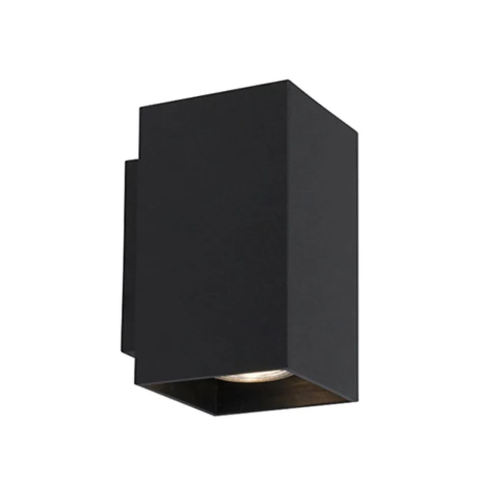 wandlamp_zwart_rechthoek__0.webp New Straluma Wandlamp zwart rechthoek up+down gu10