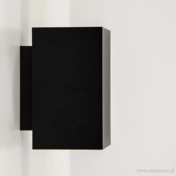 New Straluma Wandlamp zwart rechthoek up+down gu10