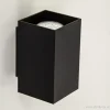 New Straluma Wandlamp zwart rechthoek up+down gu10