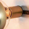 Clearance Straluma Wandlamp zwart/goud inclusief plantenpotten