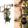 Clearance Straluma Wandlamp zwart/goud inclusief plantenpotten