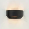 Shop Straluma Wandlamp zwart/goud up+down langwerpig