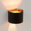 Flash Sale Straluma Wandlamp zwart/goud Xio up+down rond
