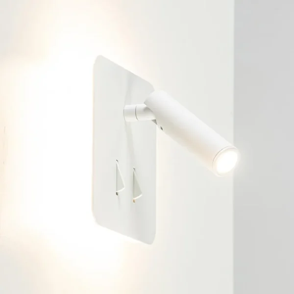 witte_wandlamp_vierkant_i_1.webp Clearance Straluma Witte wandlamp vierkant inclusief LED en spot