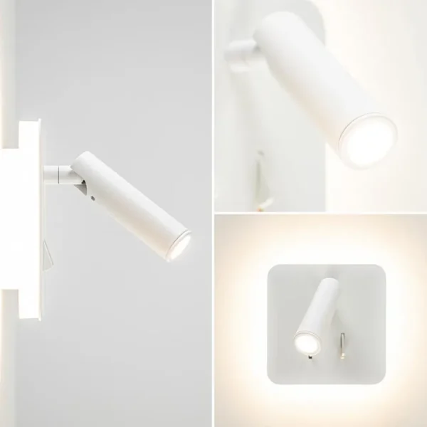witte_wandlamp_vierkant_i_2.webp Clearance Straluma Witte wandlamp vierkant inclusief LED en spot