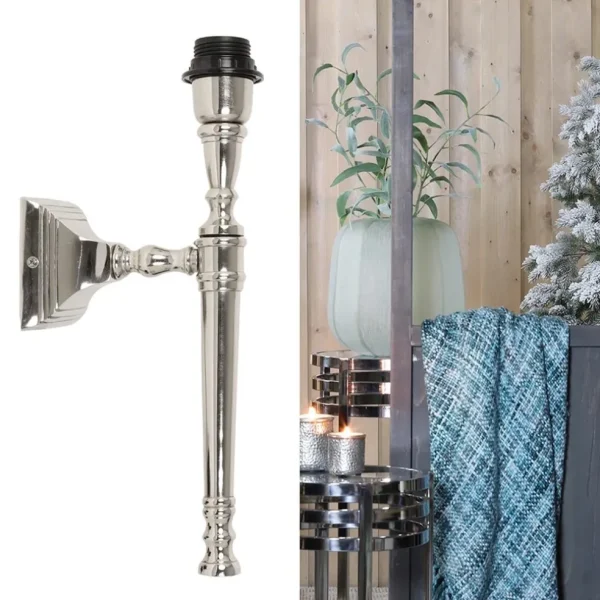 Fashion Straluma Zilveren wandlamp Delhi fakkel