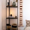 zwart_houten_tafellamp_op_4.webp Sale Straluma Zwart houten tafellamp oplaadbaar met helder glas