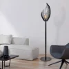 zwart_metalen_design_vloe_4.webp Discount Straluma Zwart metalen design vloerlamp Omegna dimbaar