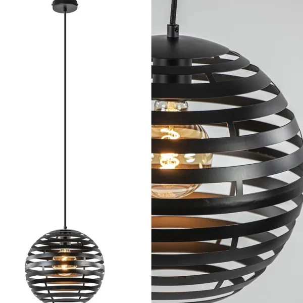 zwart_metalen_hanglamp_bo_1.webp Cheap Straluma Zwart metalen hanglamp bol 30 cm