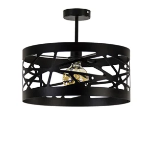 Cheap Straluma Zwart metalen plafondlamp Scandinavisch