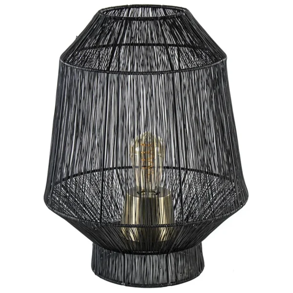 zwart_metalen_tafellamp_v_0.webp New Straluma Zwart metalen tafellamp Vitora met brons