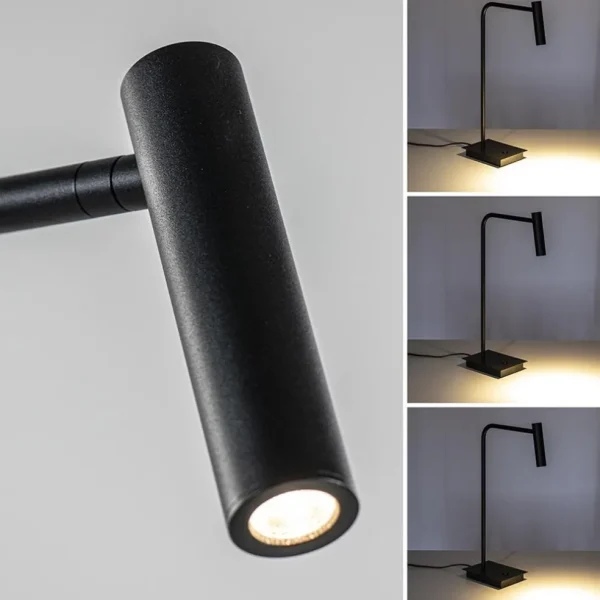 New Straluma Zwarte bureaulamp met dimbaar LED verstelbaar